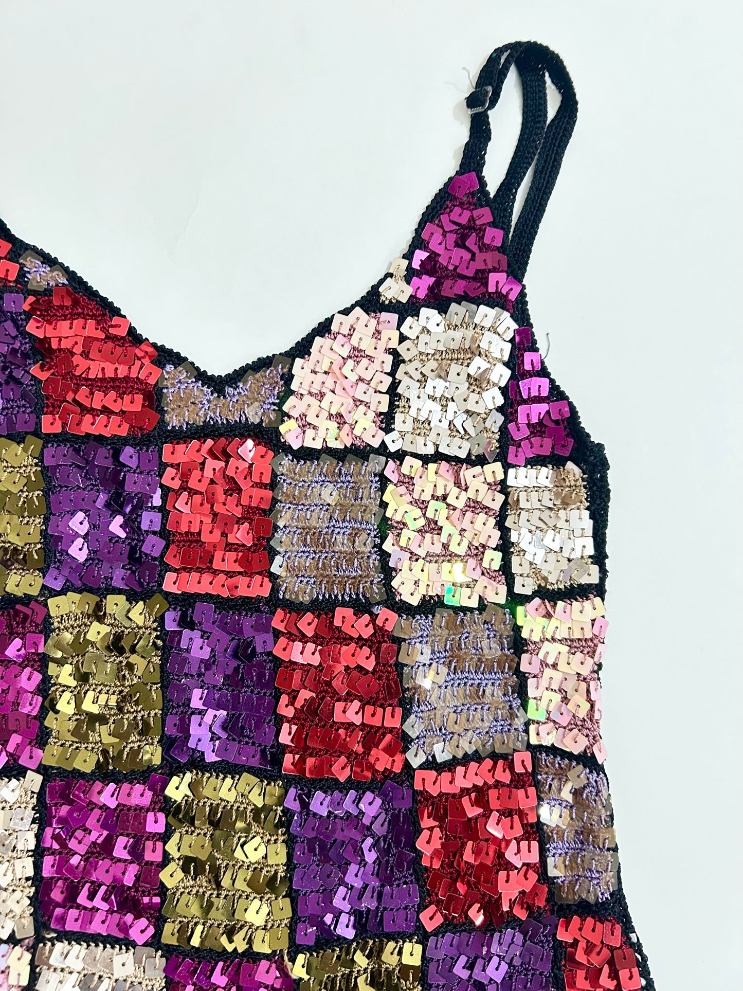 Multicolour Embellished Sequinned Top