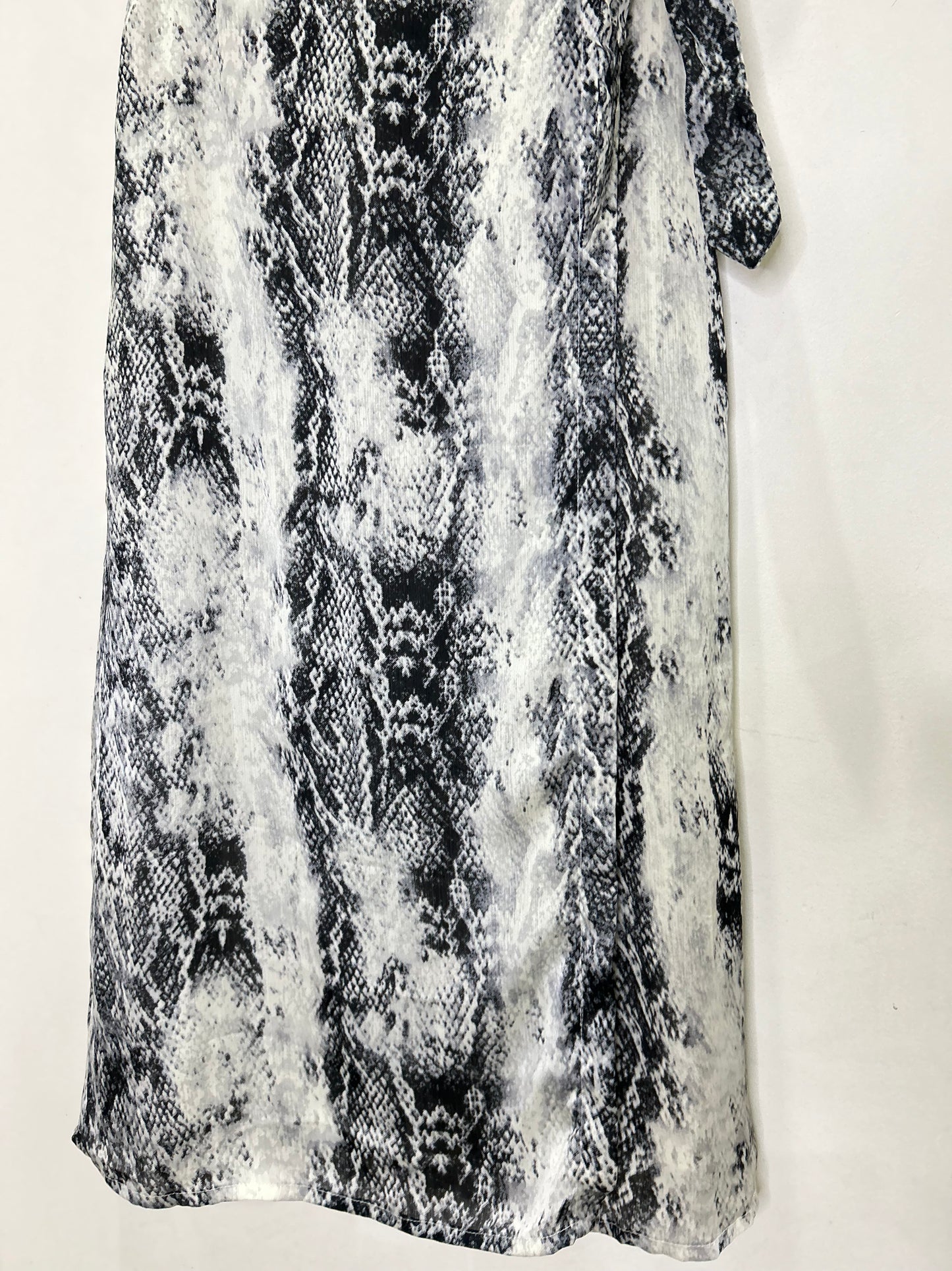 Wrap Snakeprint Skirt