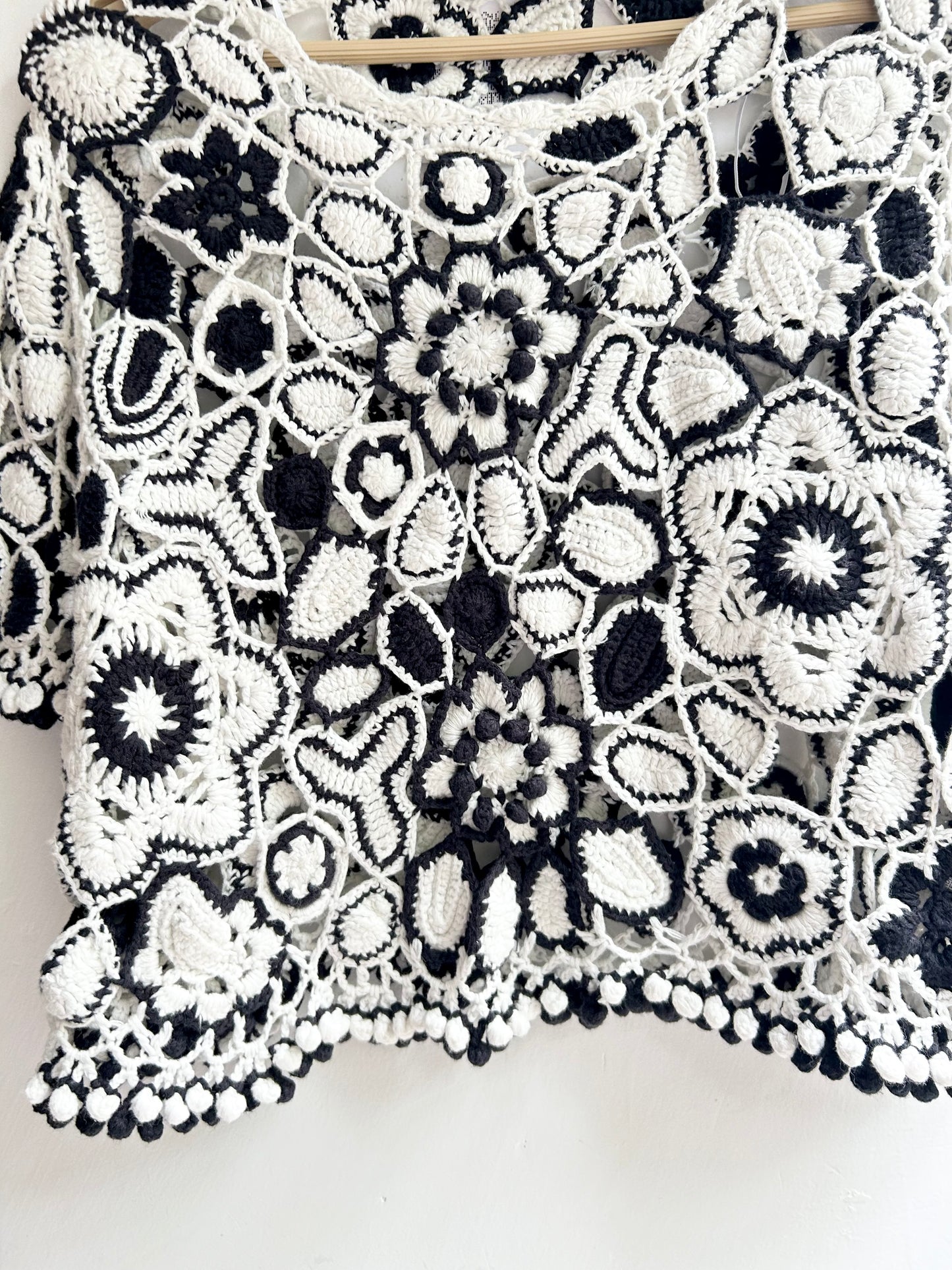 Crochet B&W Top