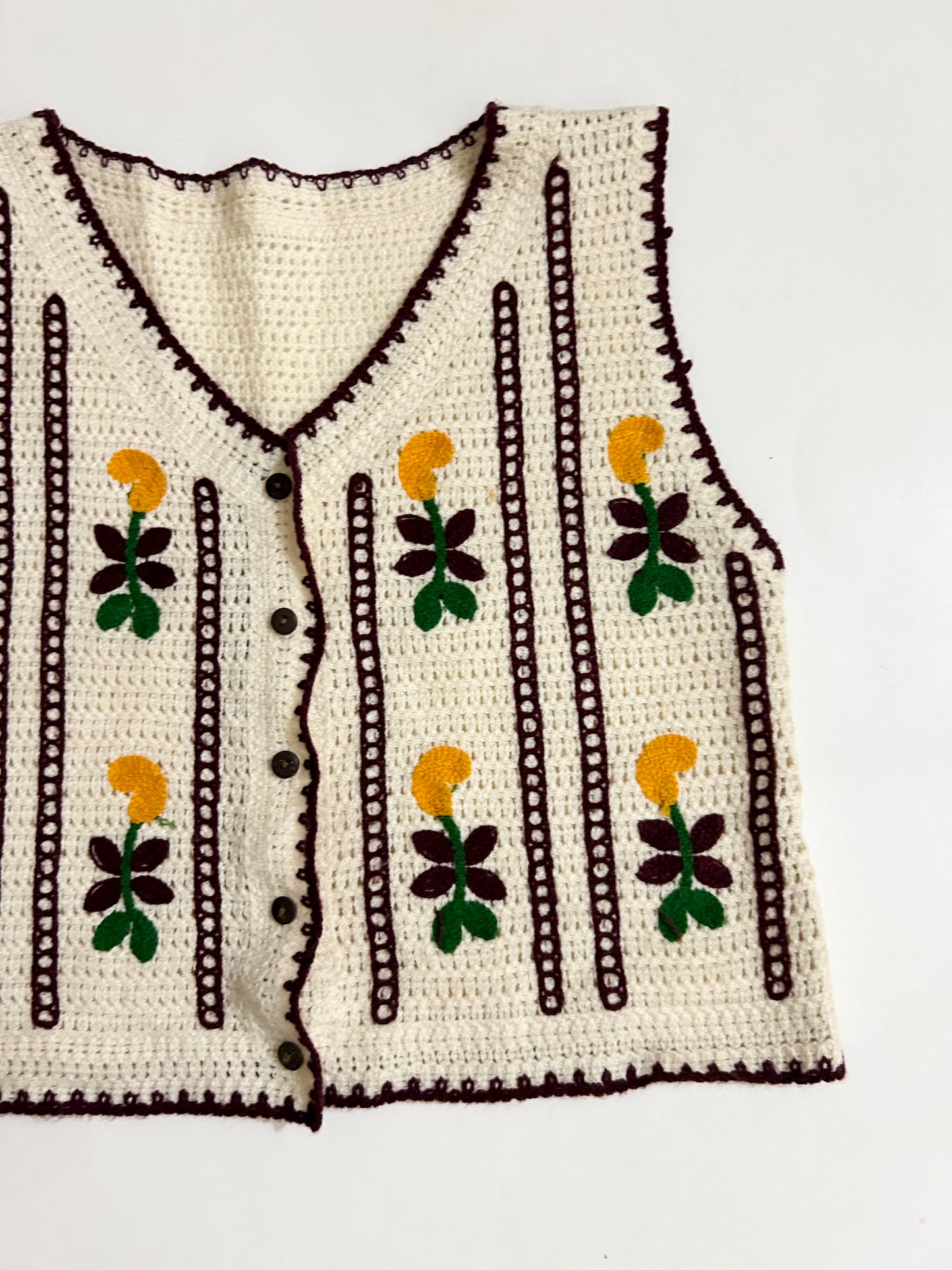Maroon Crochet Top