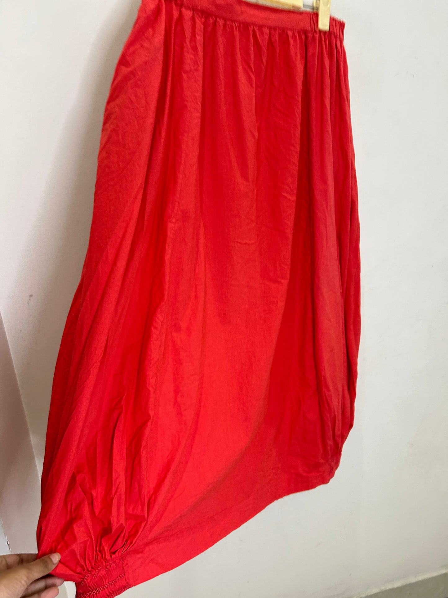 Cotton Balloon Skirt (with Pockets)