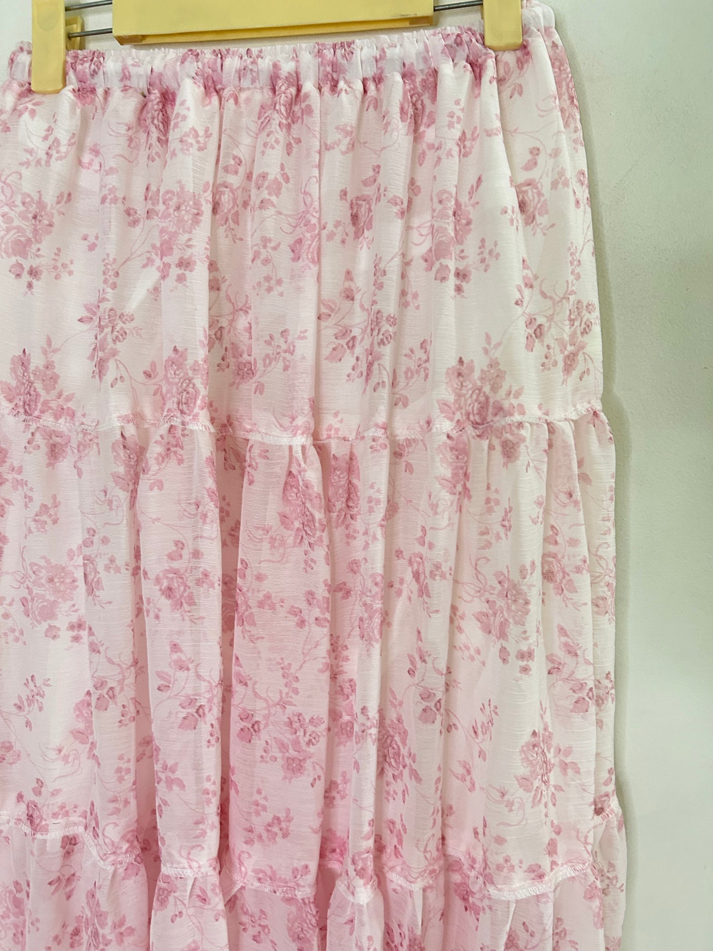 Pink Floral Skirt