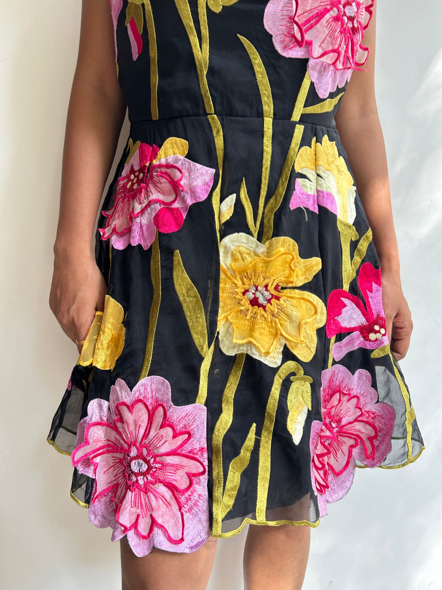Floral Strapless Dress