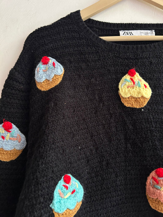 ZARA Cupcake Sweater