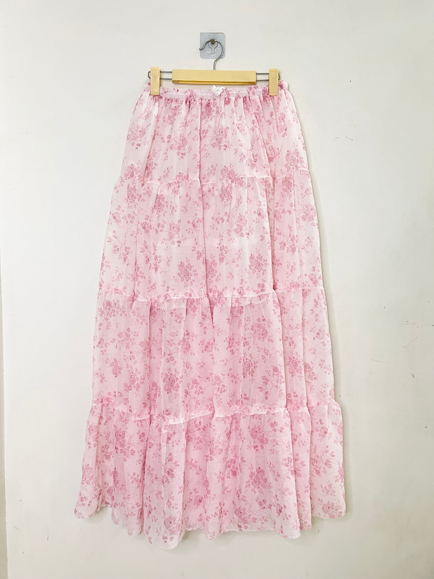 Pink Floral Skirt