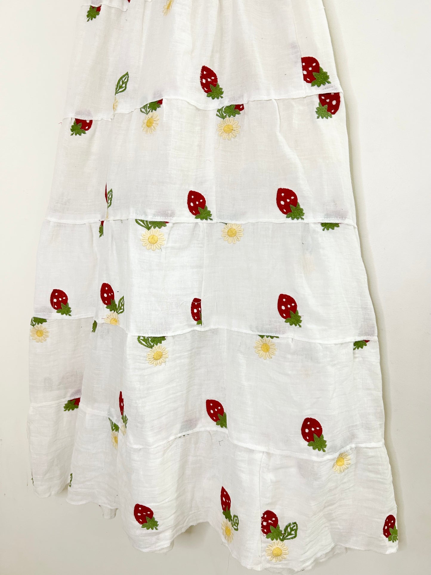 Strawberry Cotton Skirt