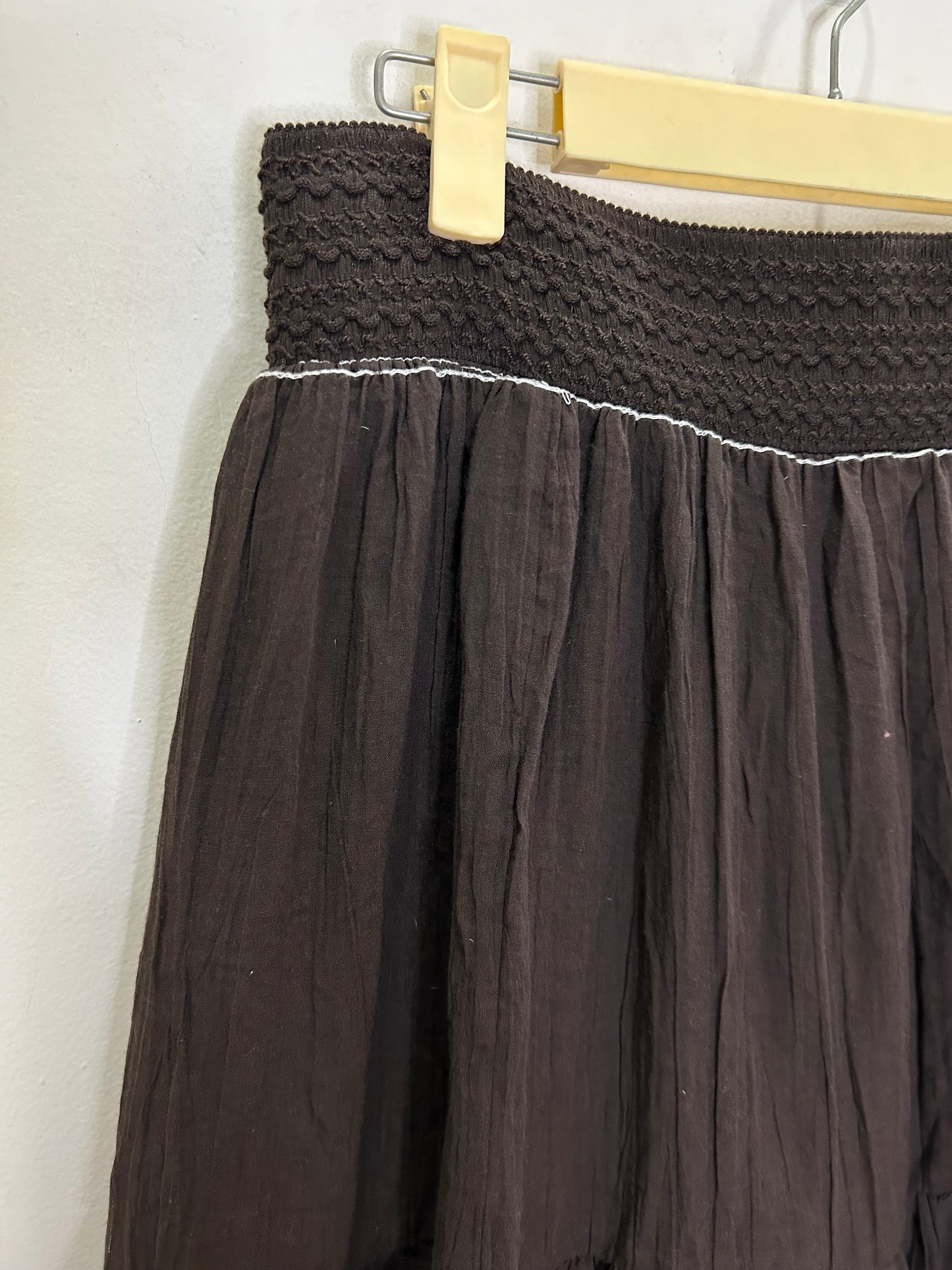 Brown Cotton Skirt