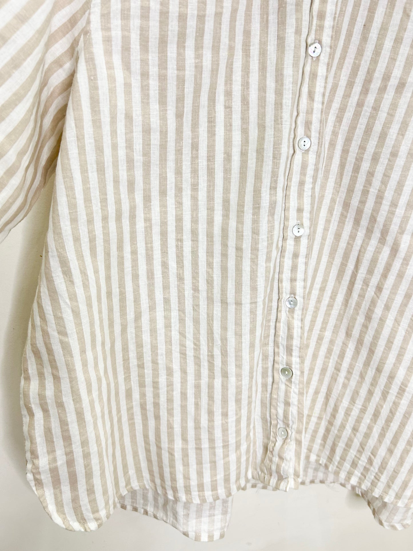 Beige Striped Shirt