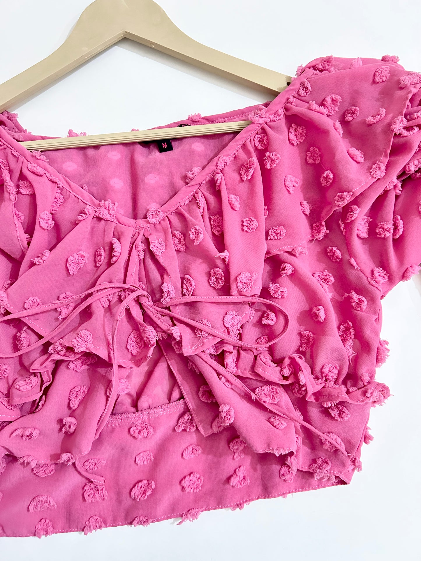 Ruffle Pink Top