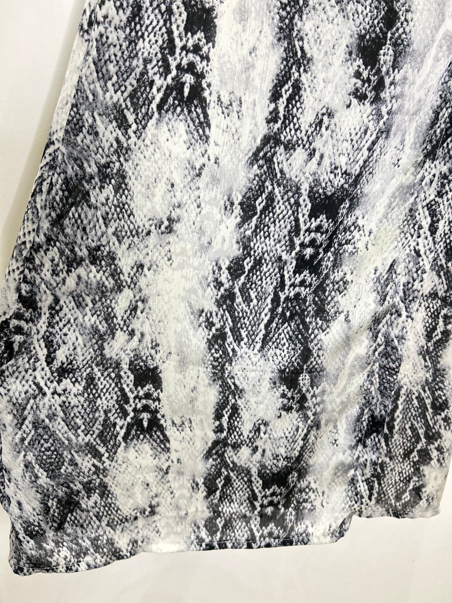Wrap Snakeprint Skirt
