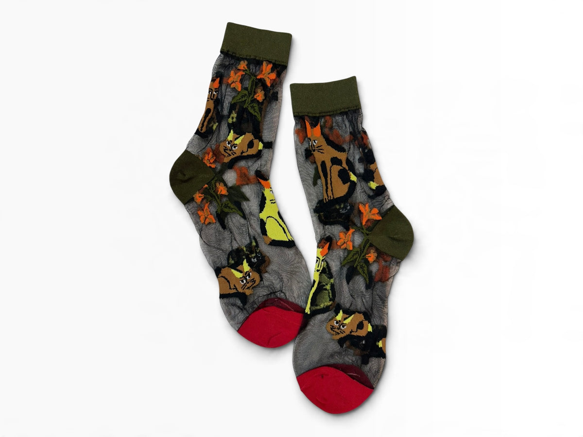 Mesh Cat Socks