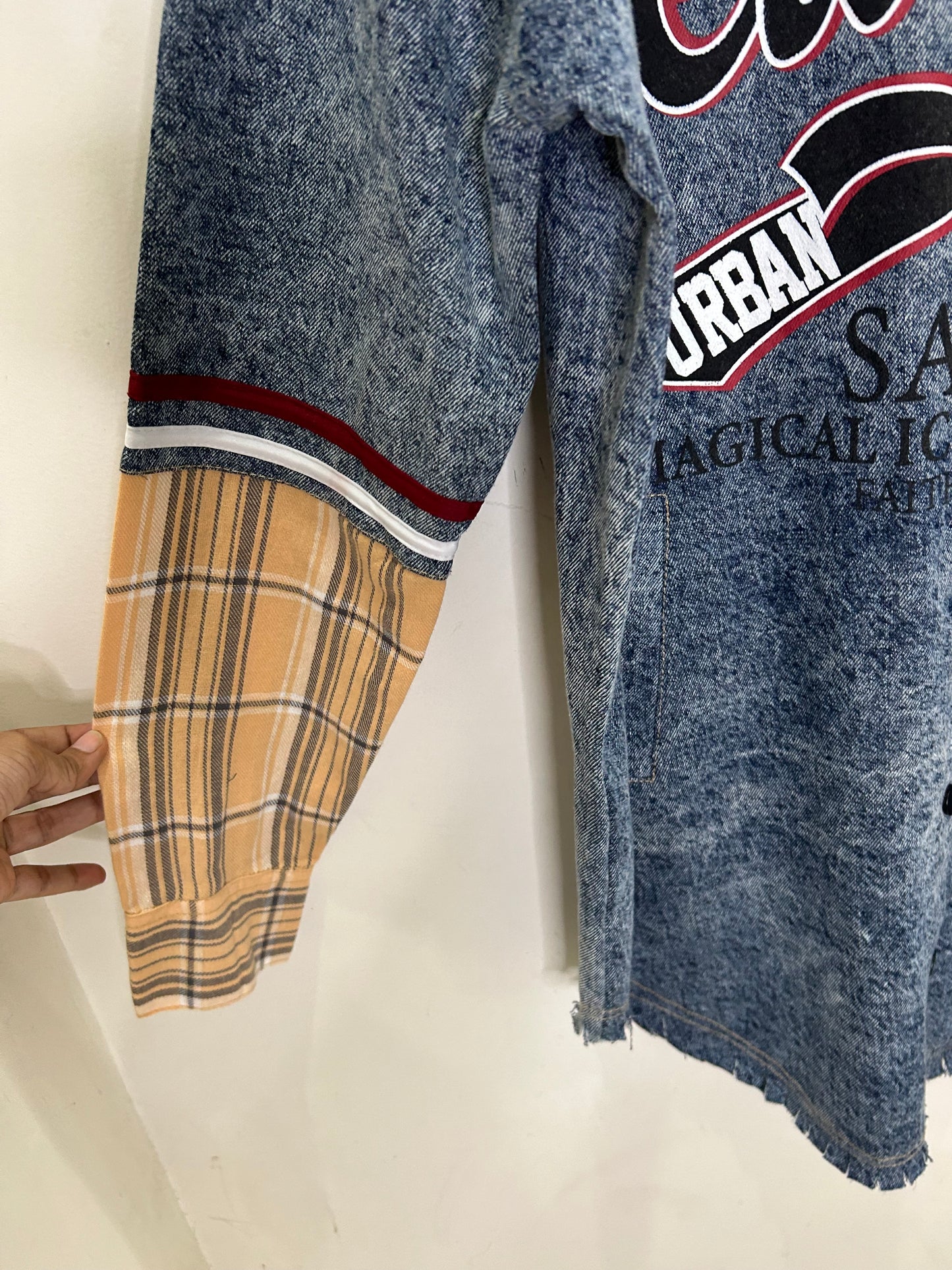 Deconstructed Plaid Jacket