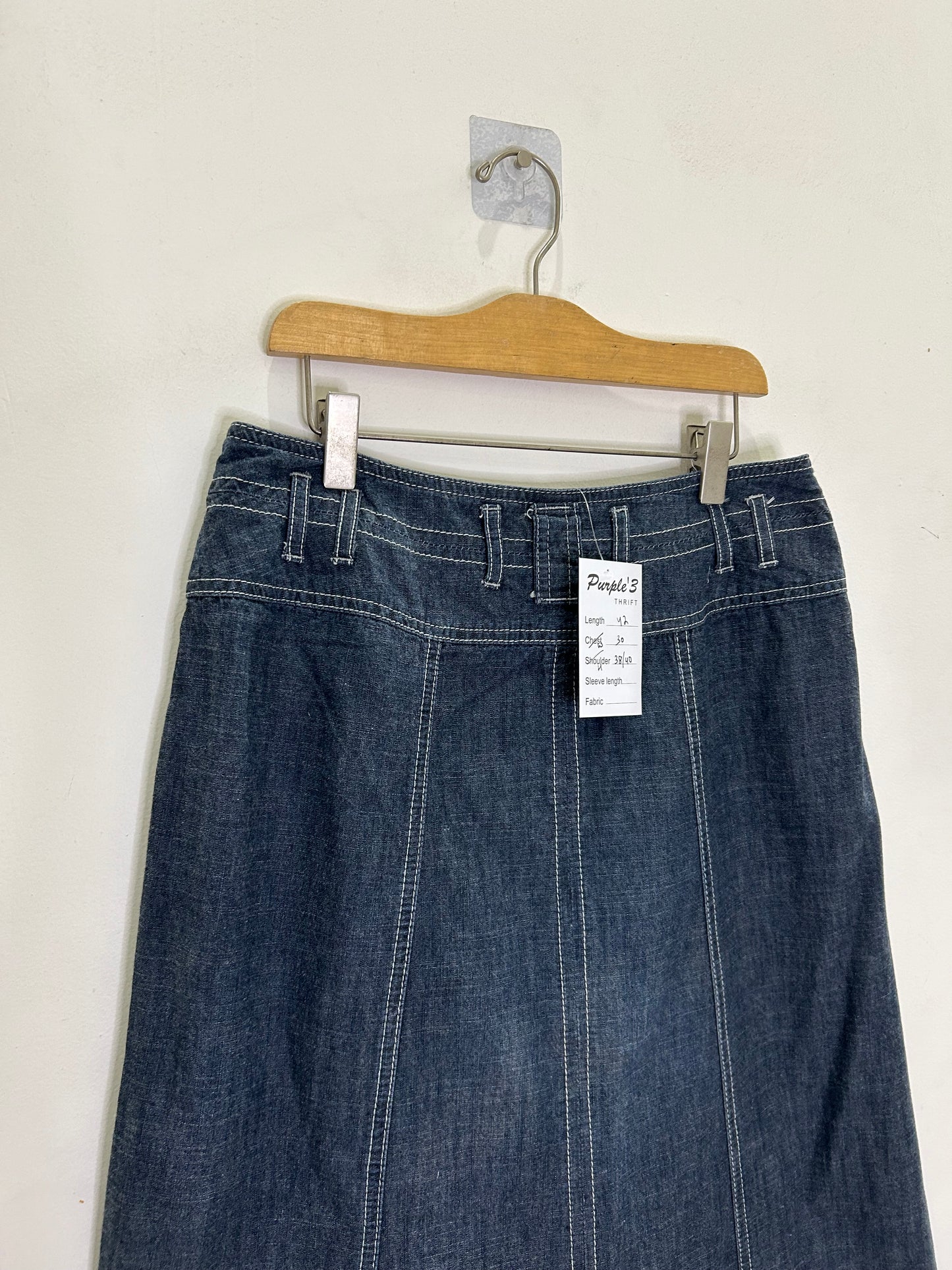 Boho Denim Skirt