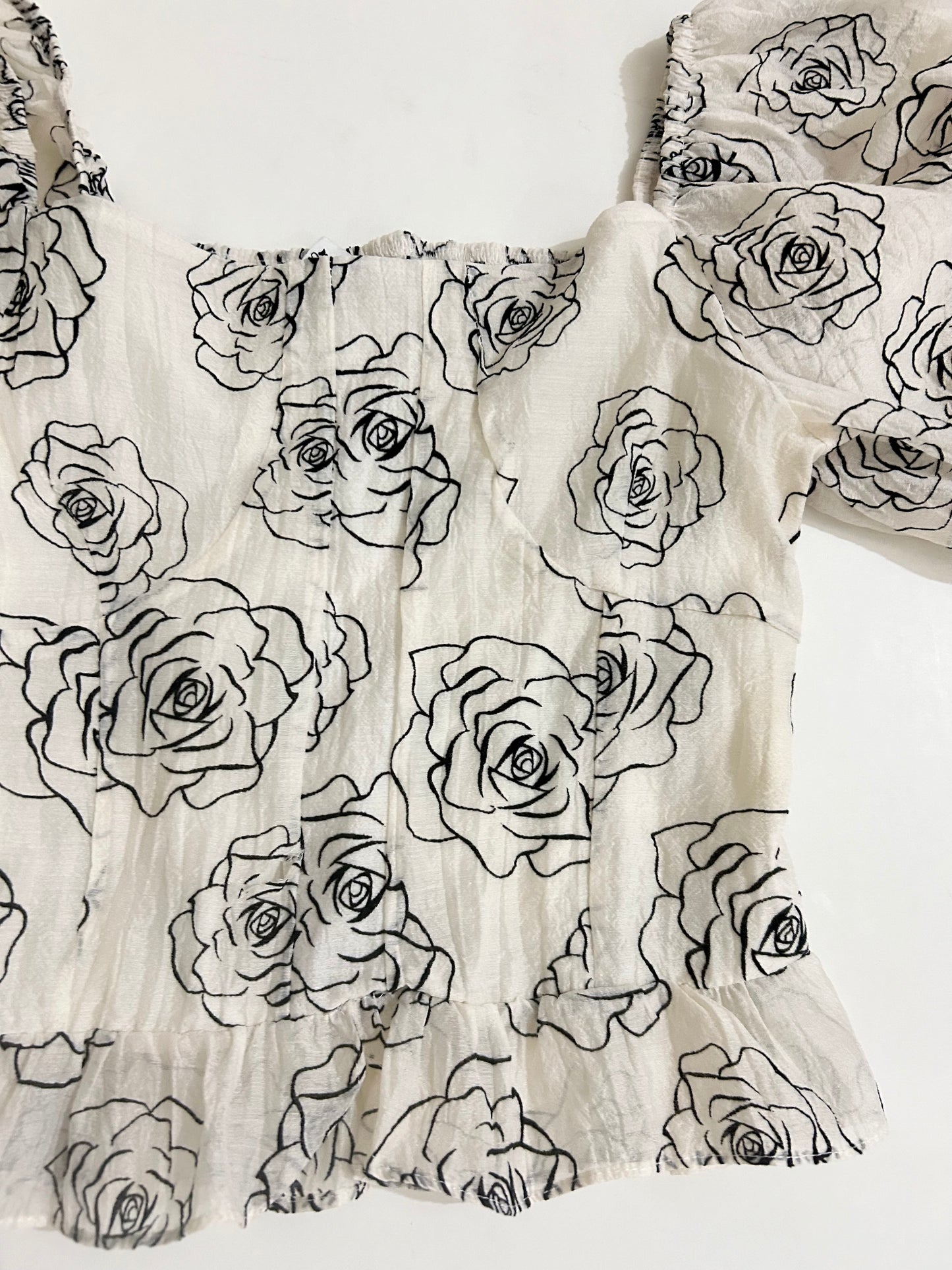 Rose Print Top