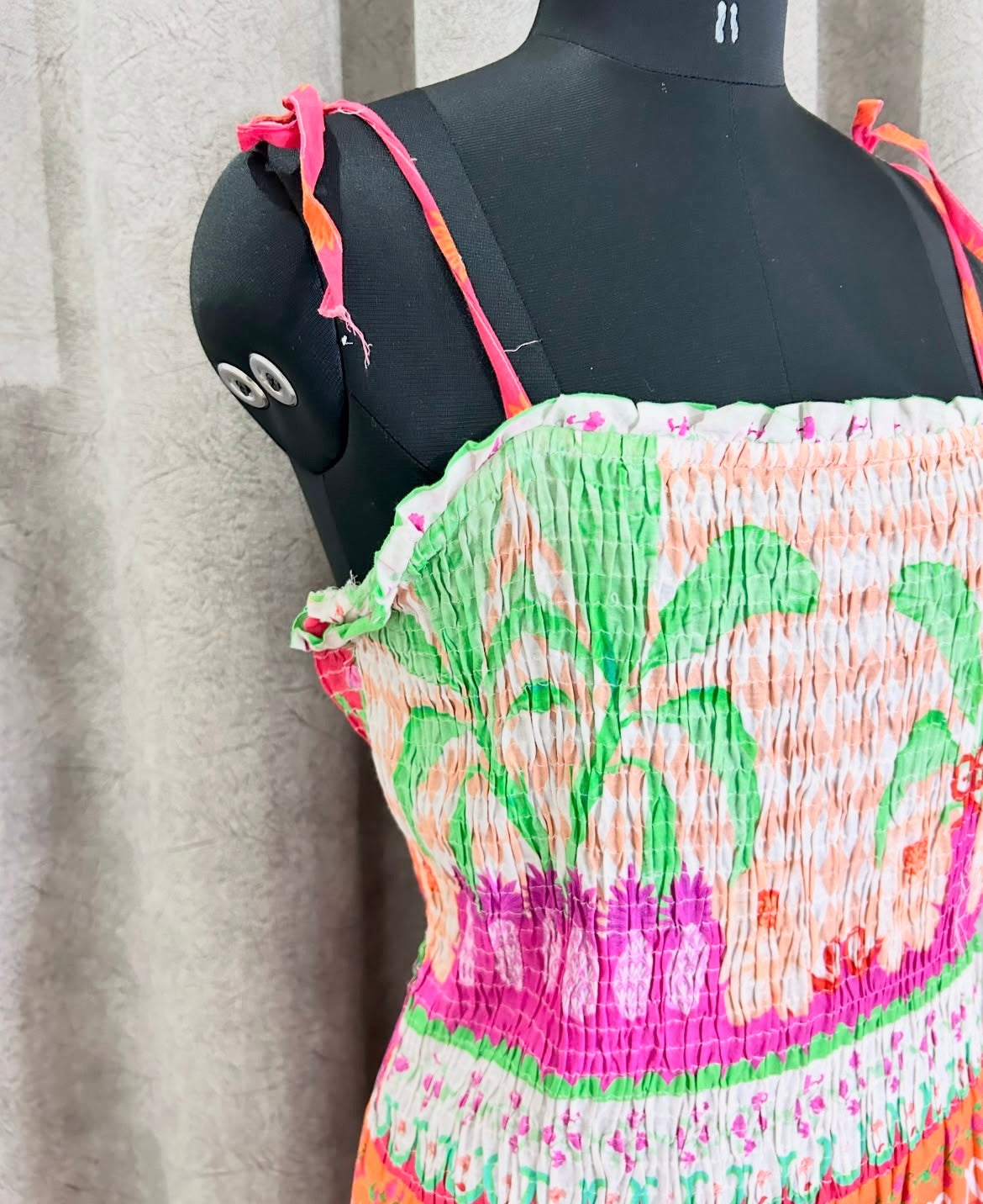 Palm Ruched Dress