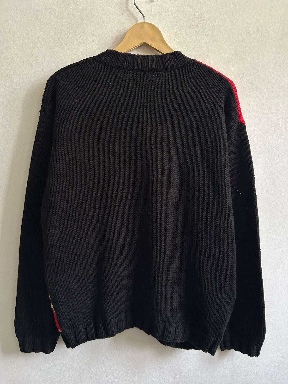 Black & Red Christmas Block Sweater