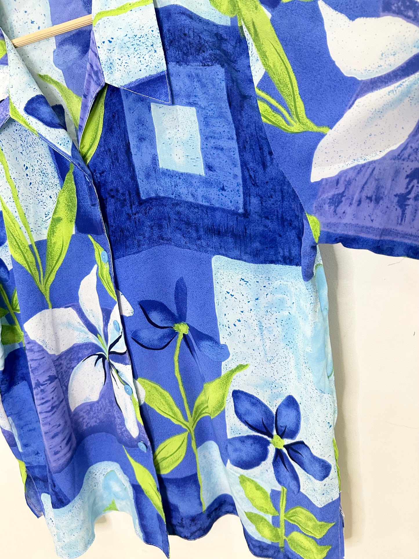 Blue Floral Shirt