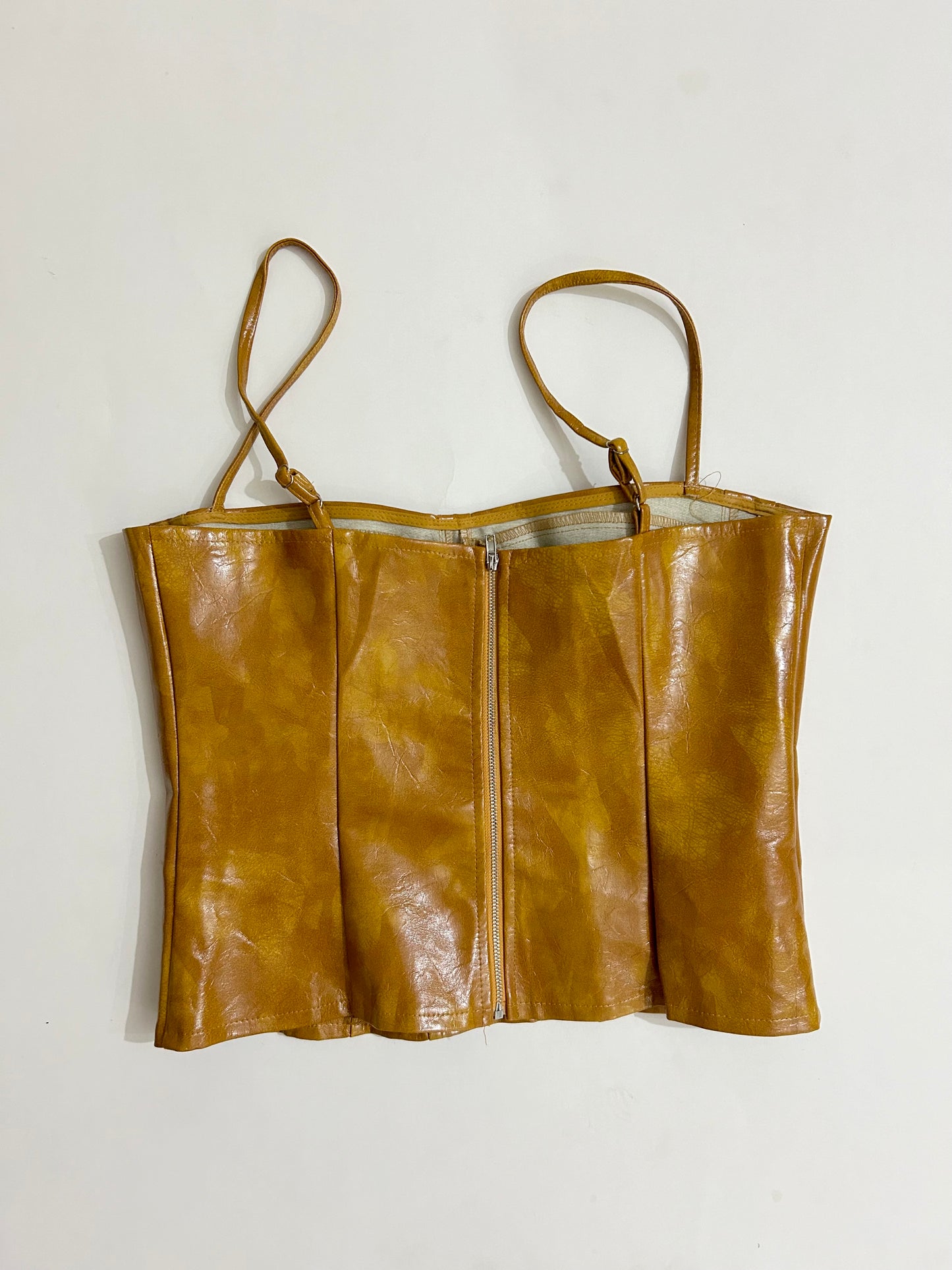 Mustard Corset Top
