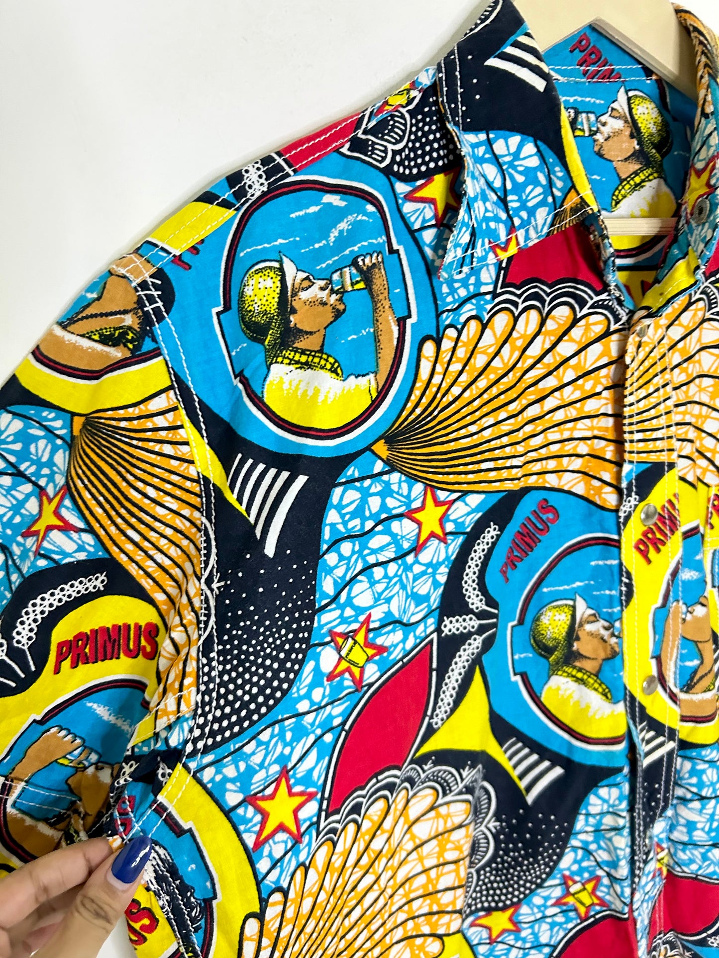 Shell Printed Shirt: Chest-46”