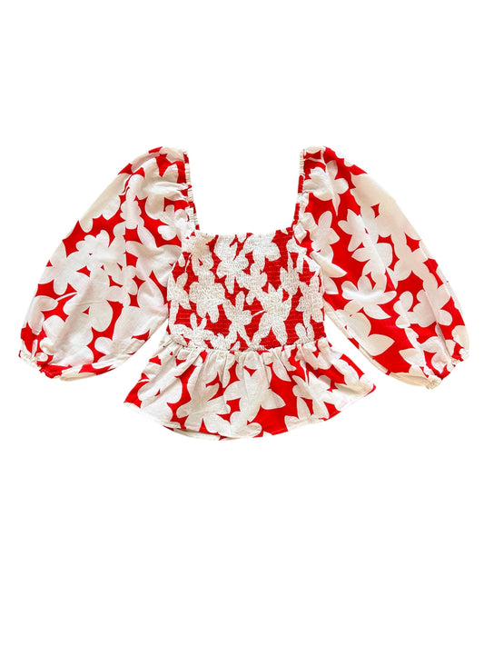 Floral Red Top