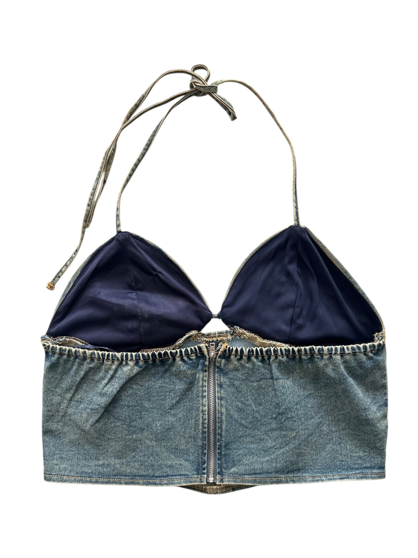 Denim Bustier Top