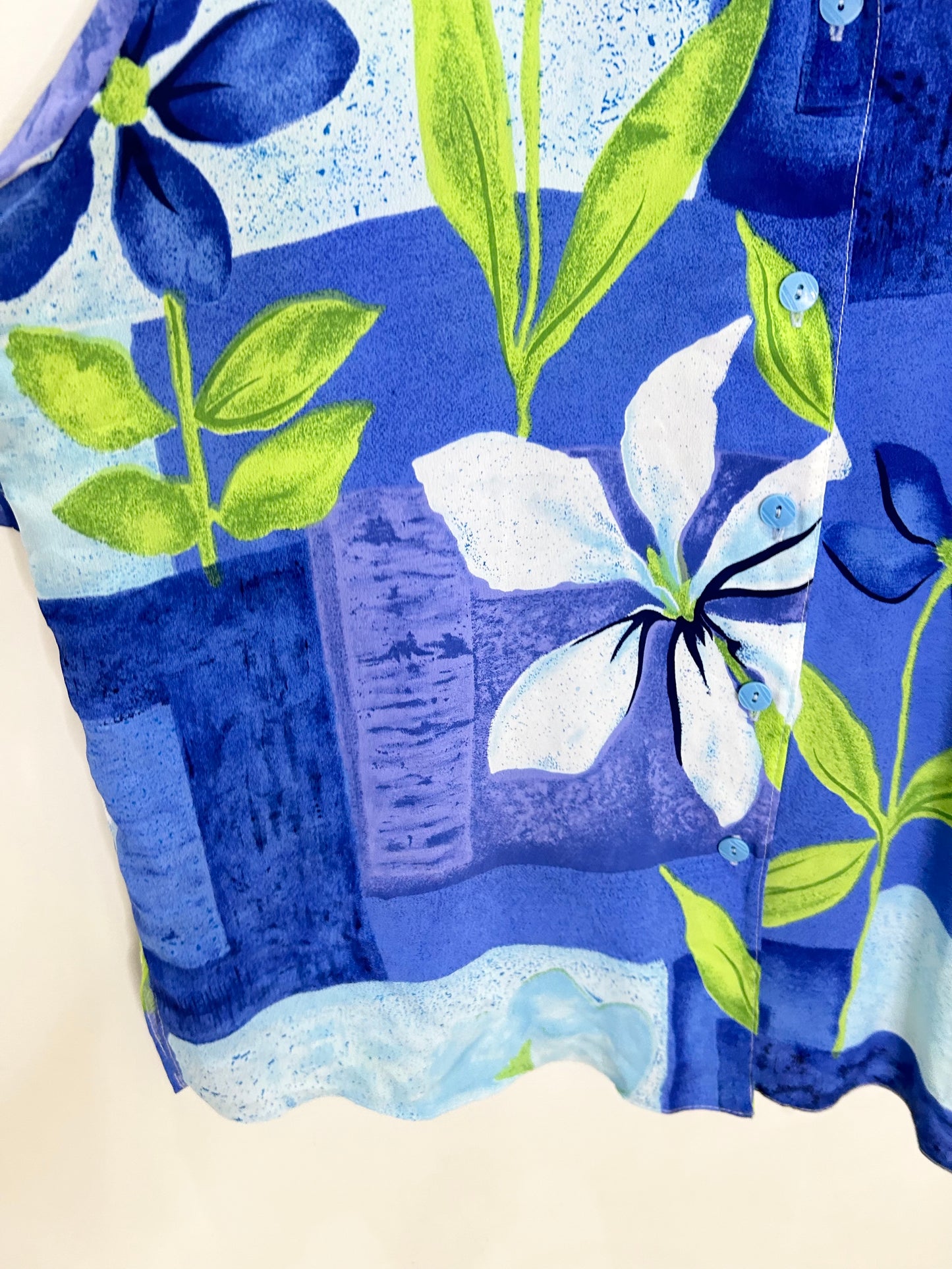 Blue Floral Shirt