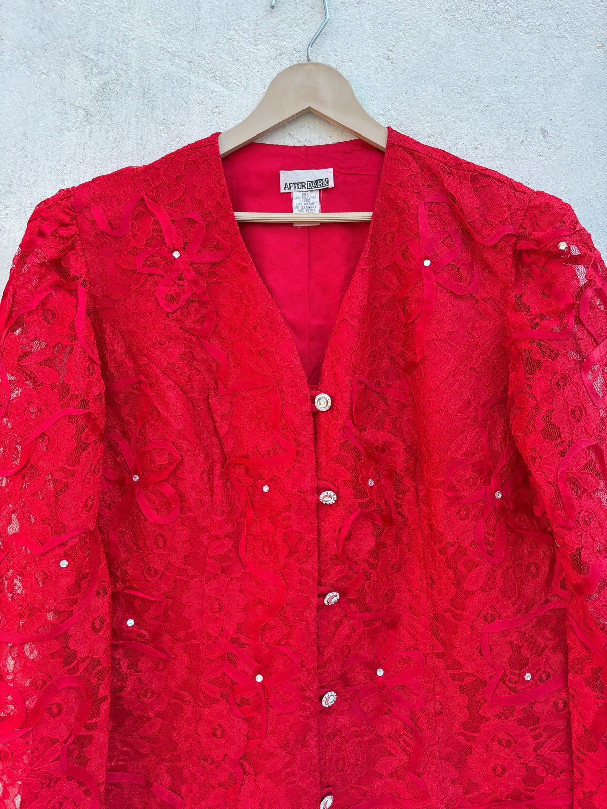 Red Lacy Blazer: 42”