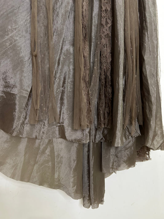 Vintage Olive Lace Skirt