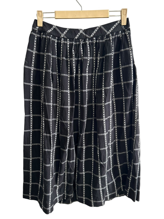 Check Midi Skirt with Pocket