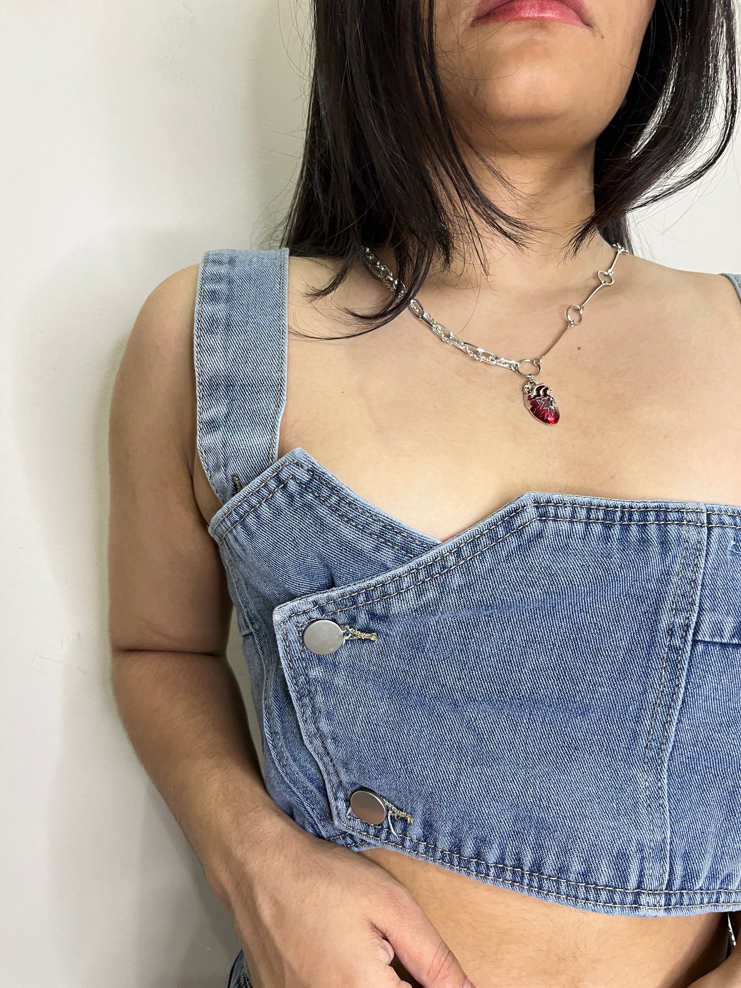 Denim Crop Top