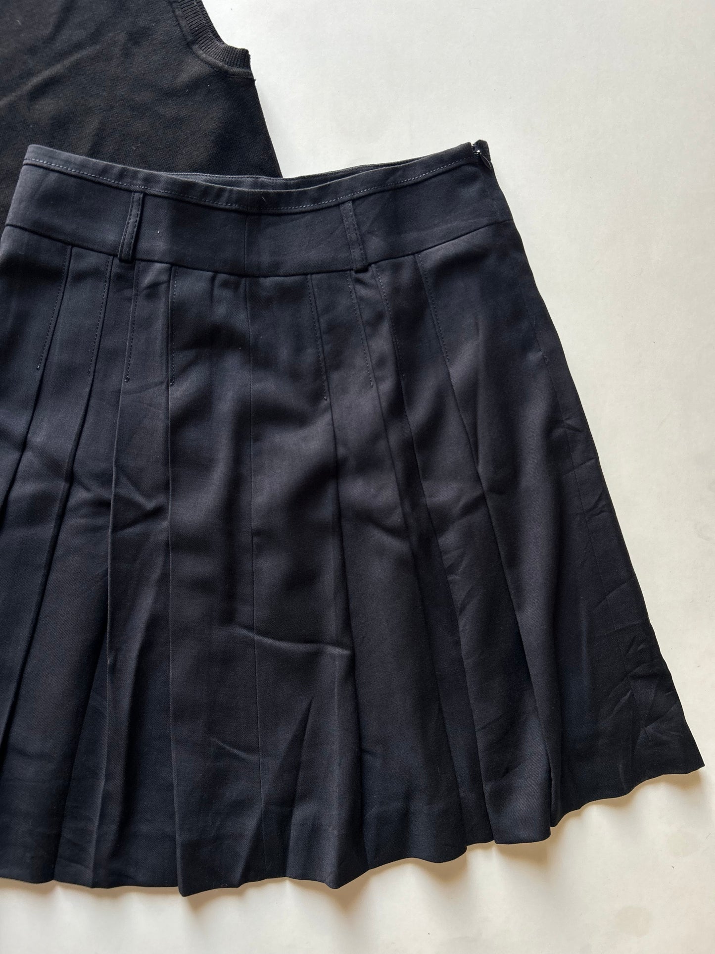 Navy Blue Skirt Waist 28”