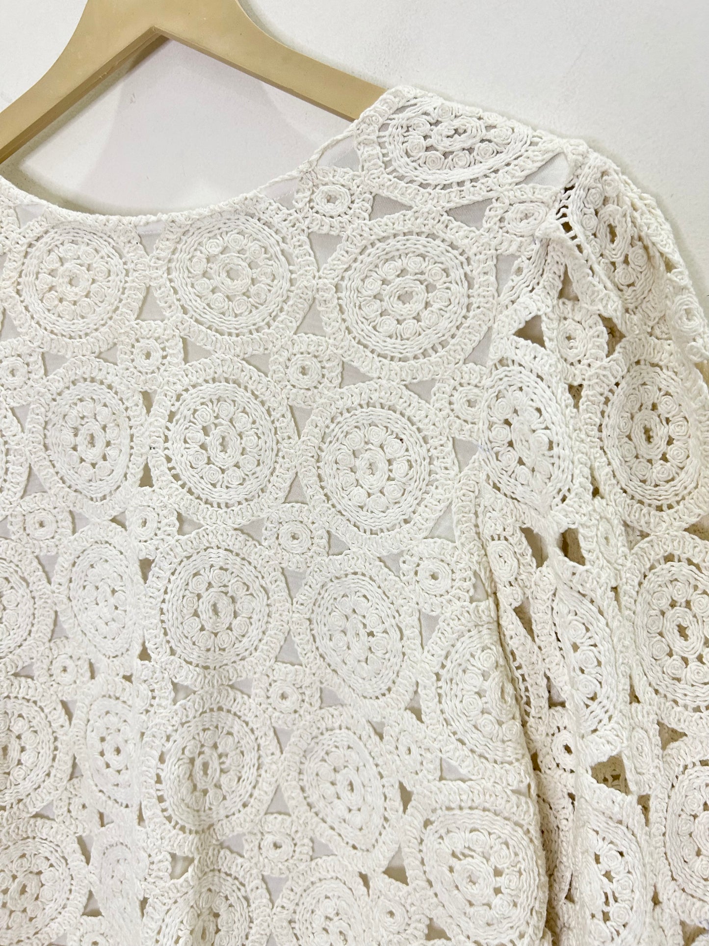 White Crochet Top