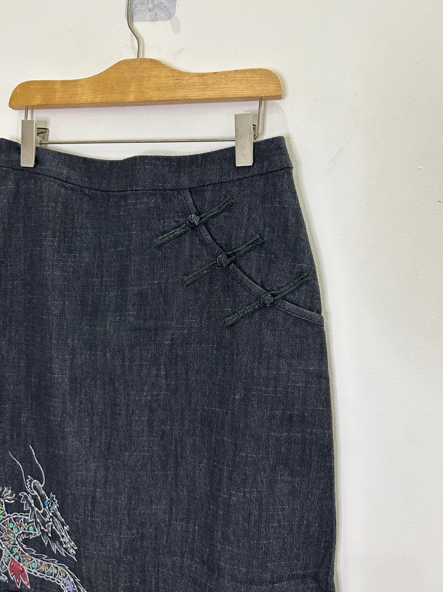 Denim Dragon Skirt