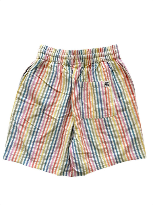 LUCY & YAK Rainbow Stripes Shorts