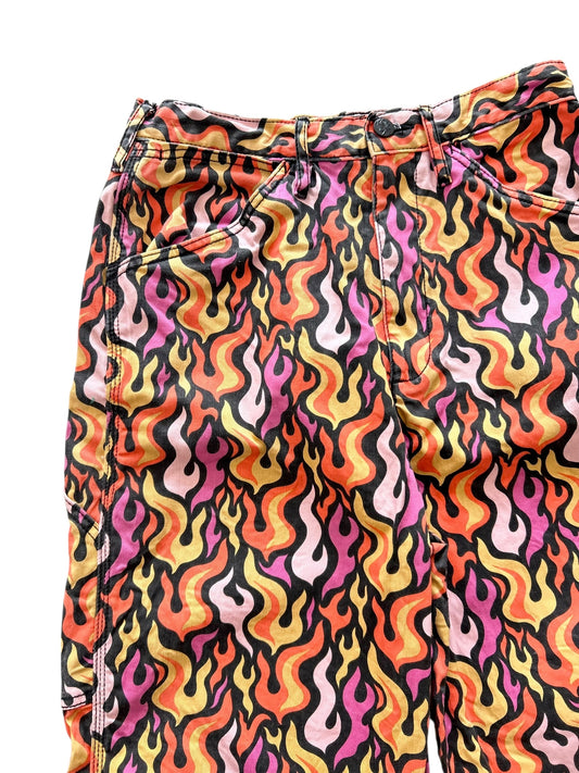 Fire Print Jeans