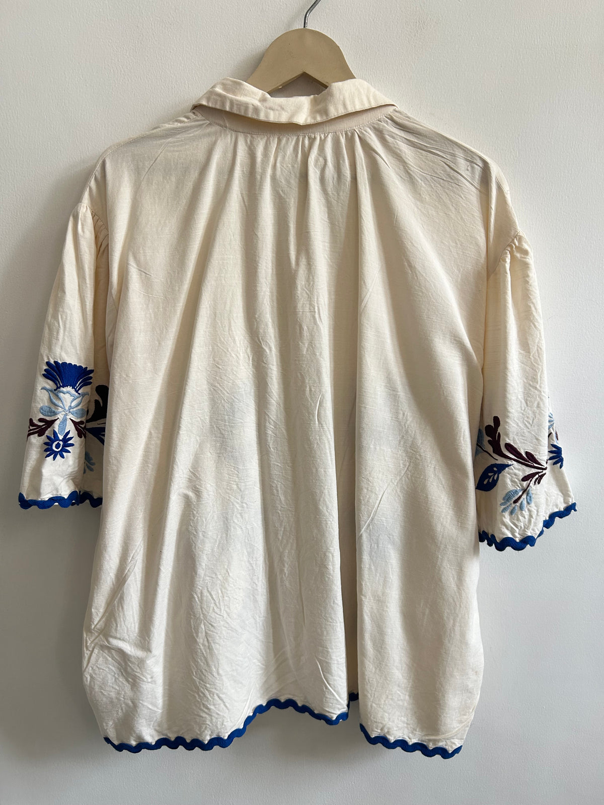 Floral Cotton Shirt: 52”