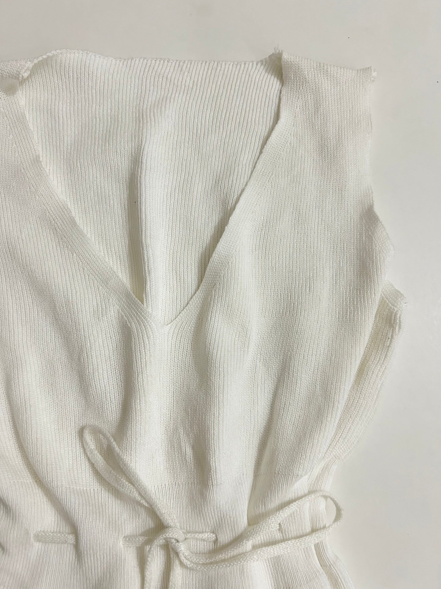 White String Peplum Top