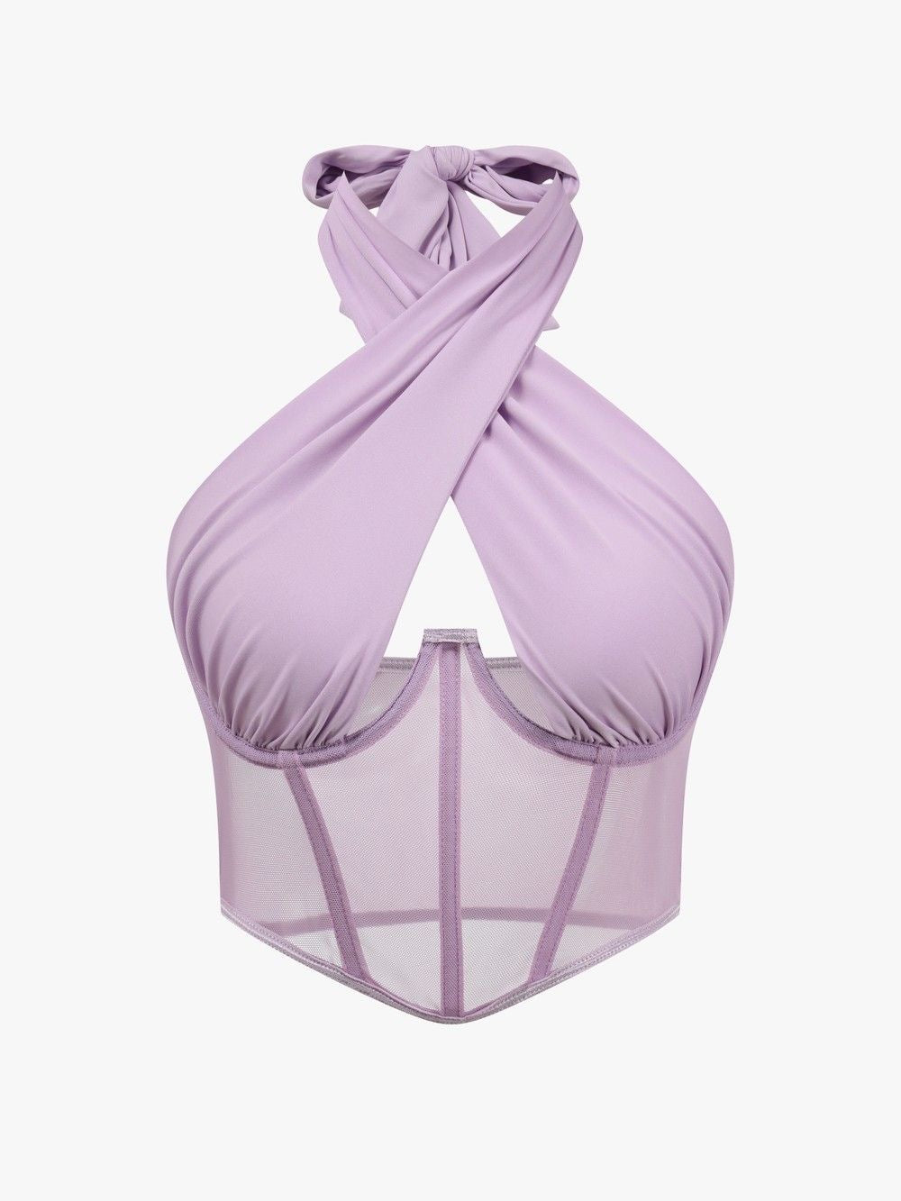 Halterneck Mauve Top