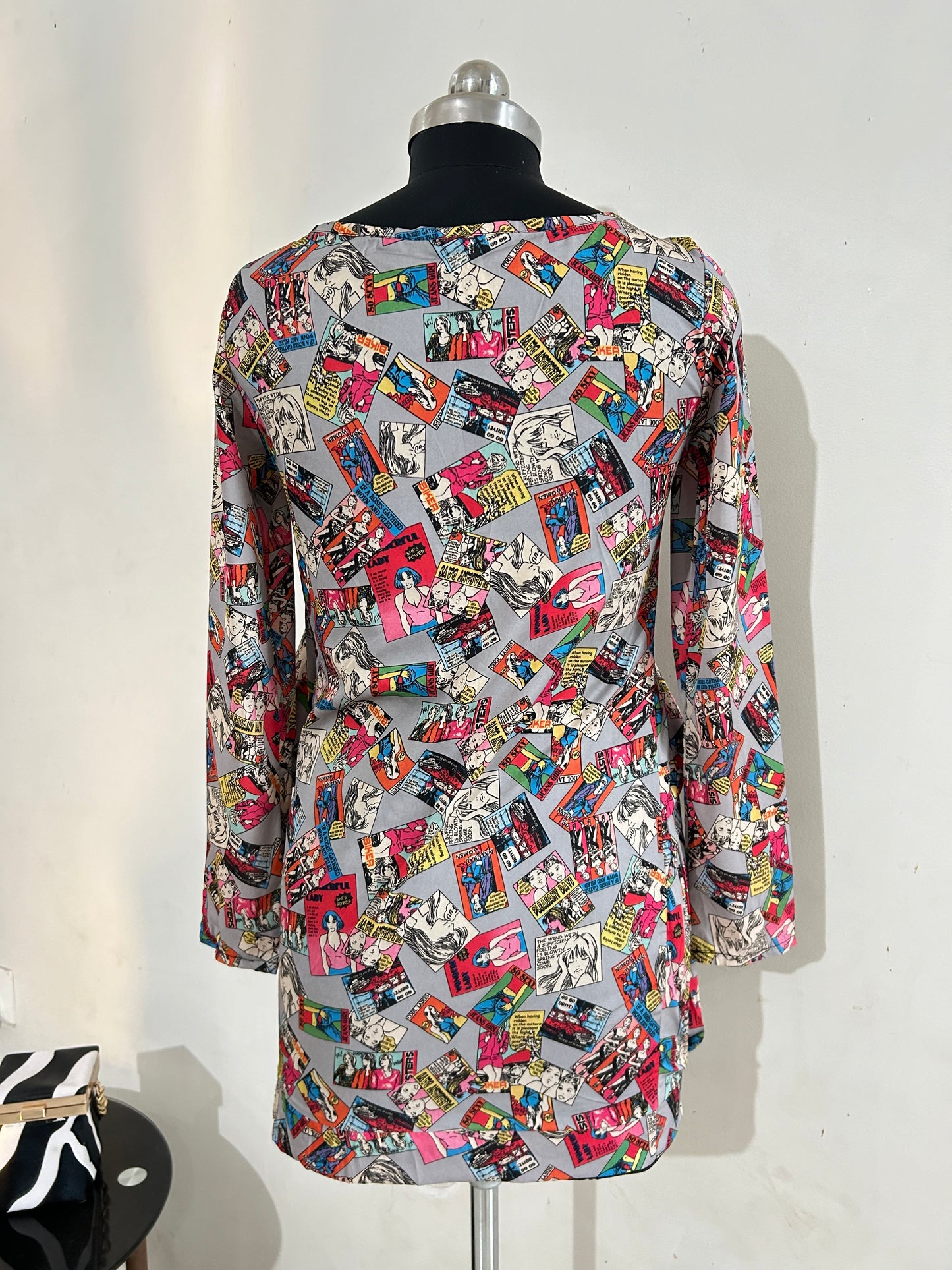 Comic Print Dress