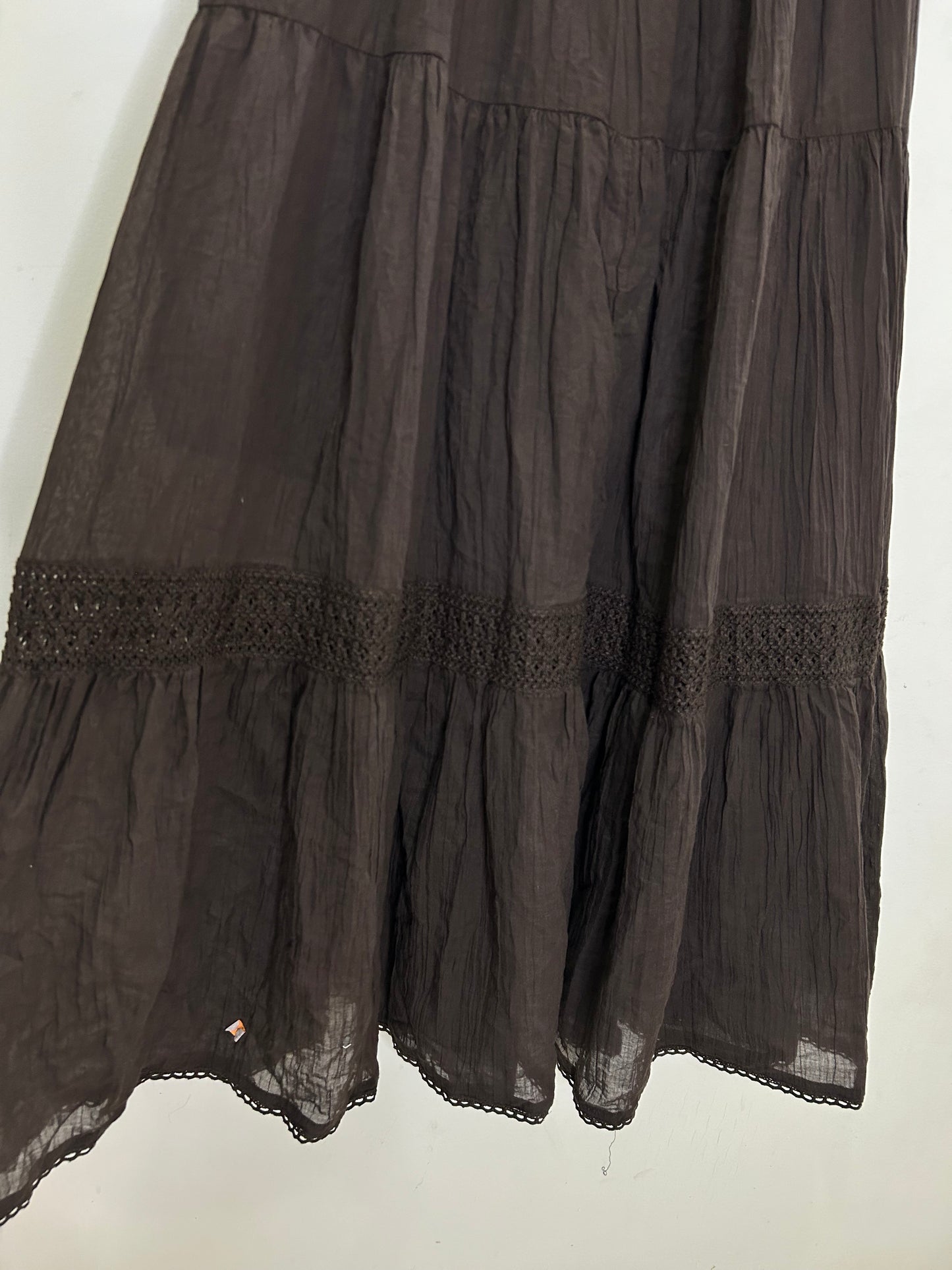 Brown Cotton Skirt