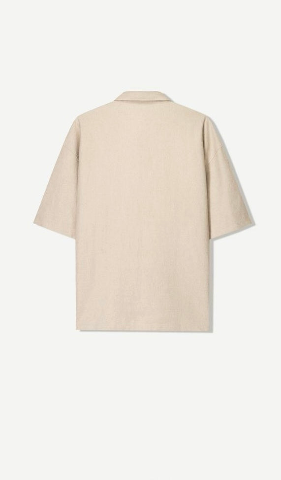 BERSHKA Linen Blend Shirt