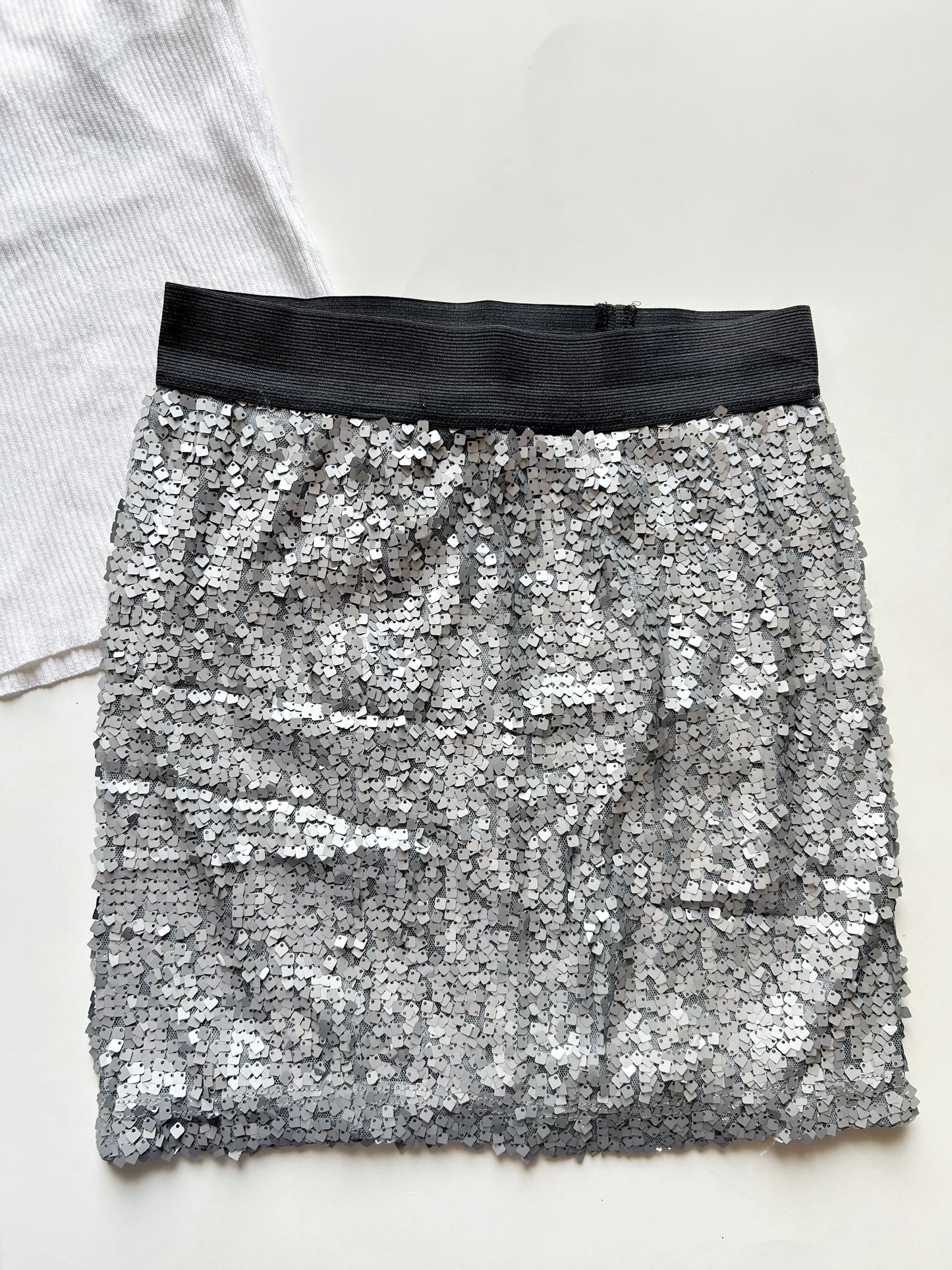 Silver Sequence Skirt