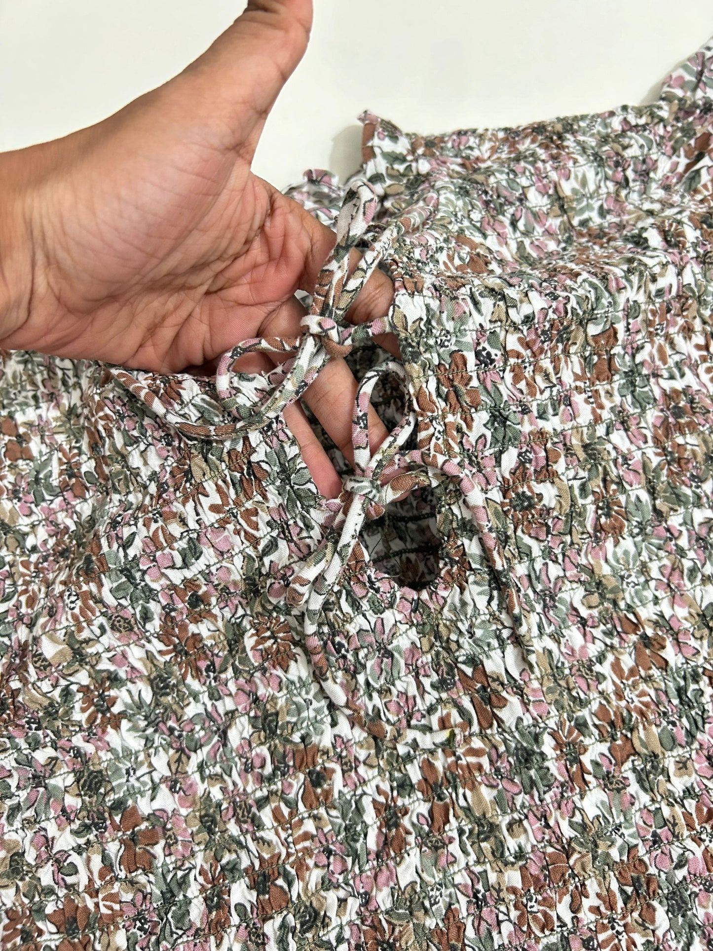 Floral Ruched Top