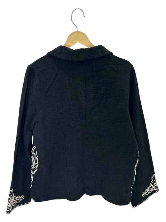 Black Embroidered Shirt