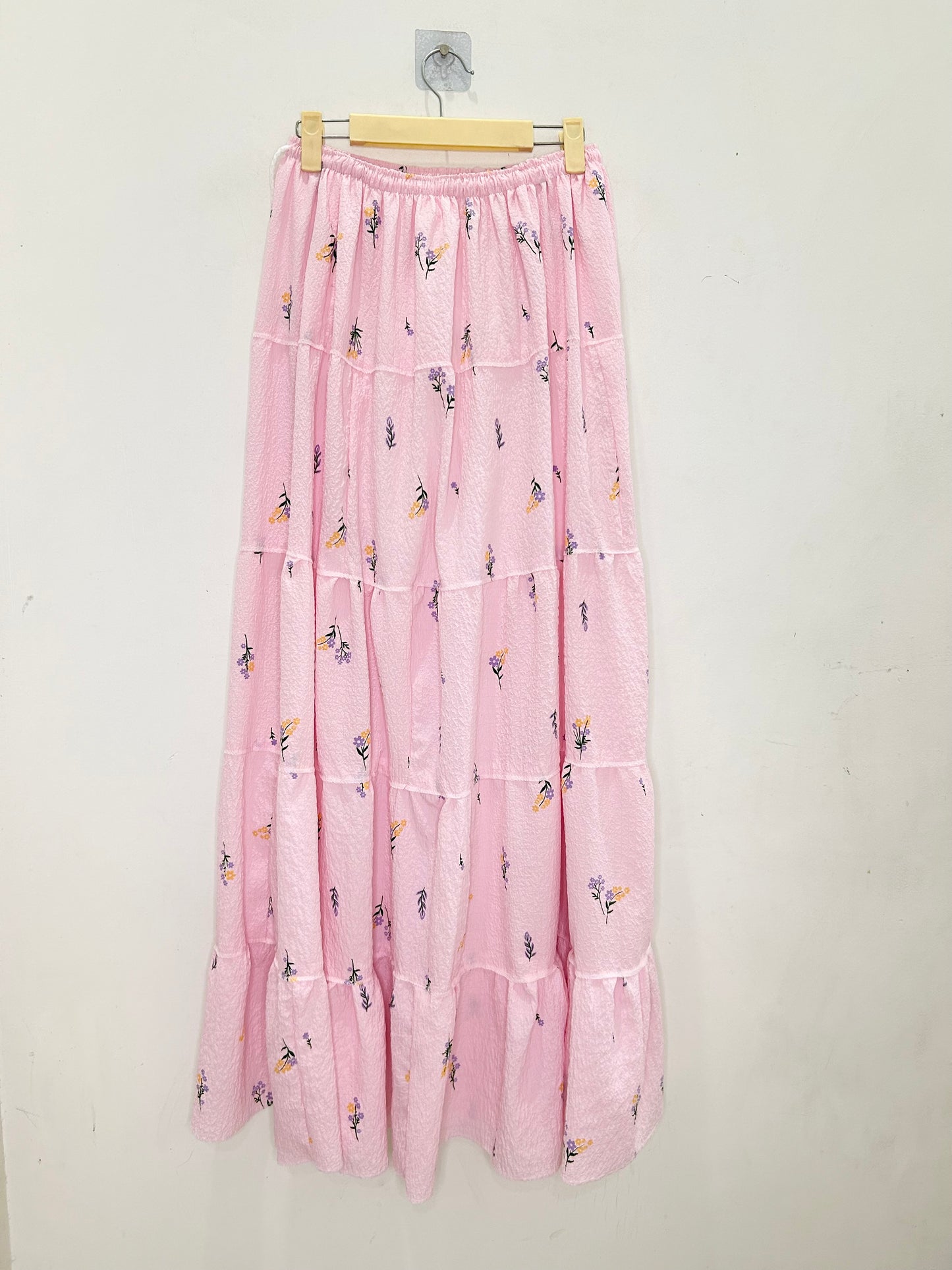Pink Mini Floral Skirt