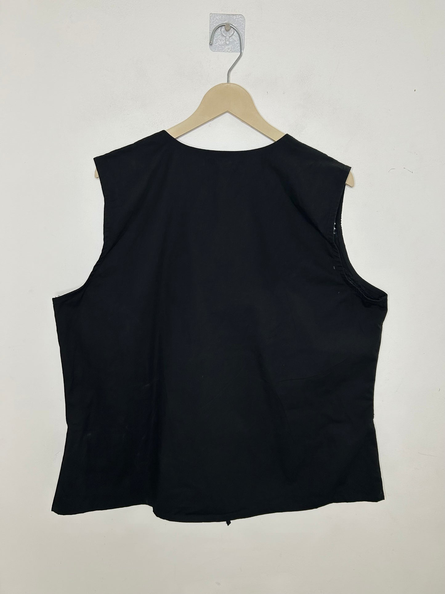 Lace Insert Tie Front Waistcoat