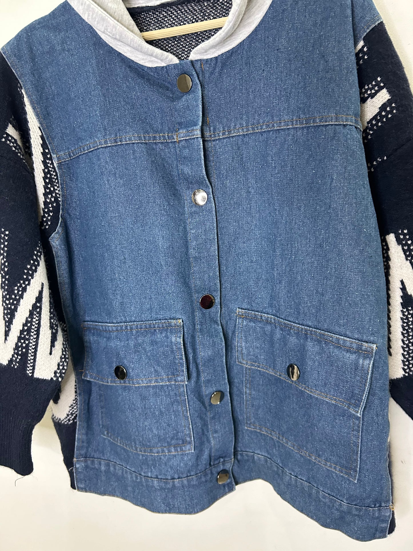 Denim Knit Cardigan