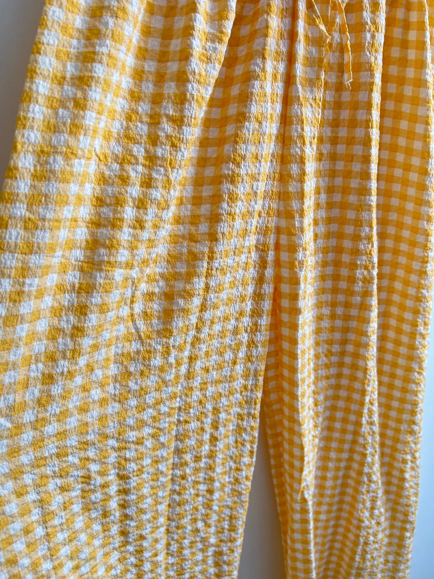 Gingham Yellow Pants