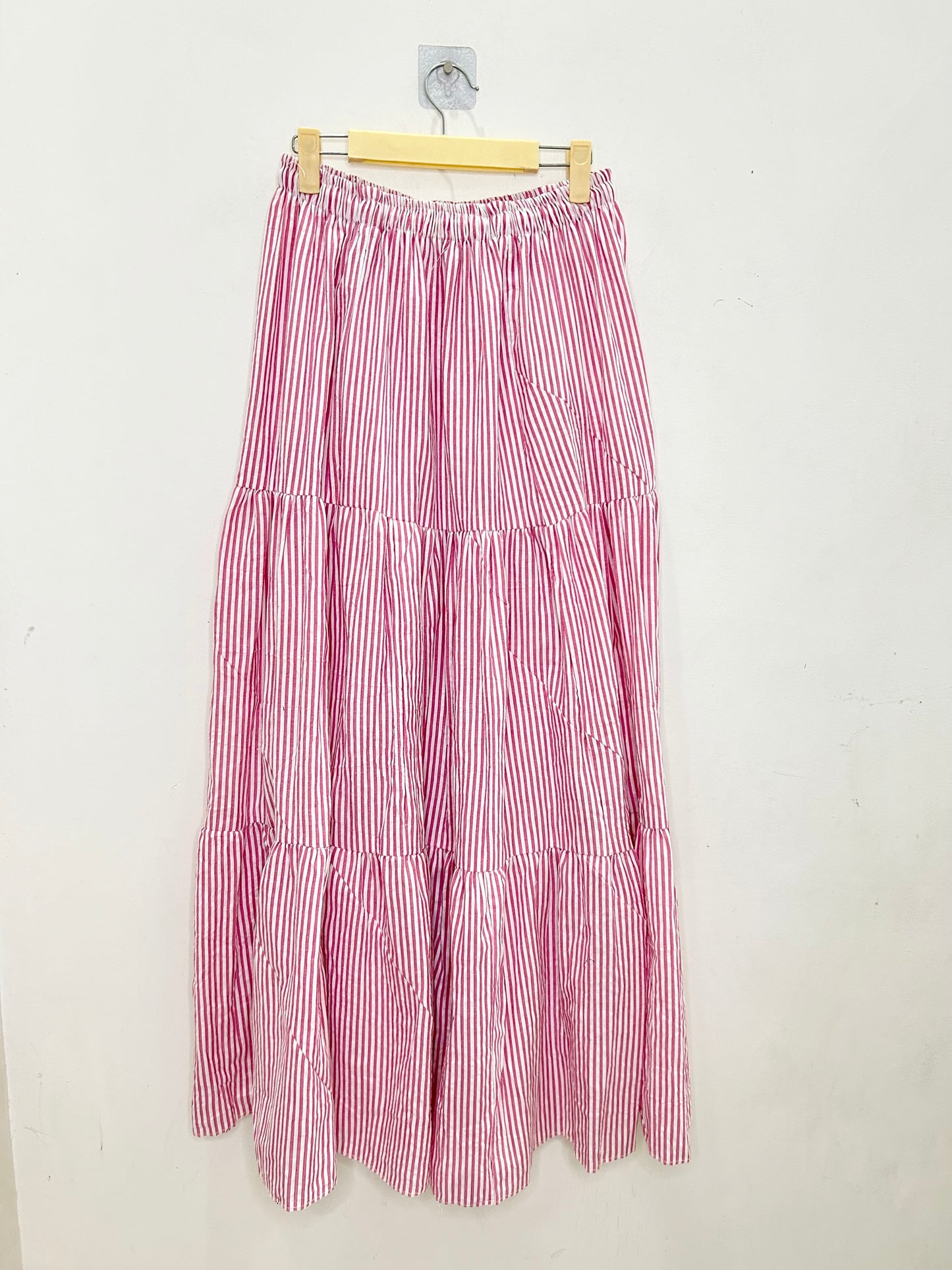 Pink Striped Skirt