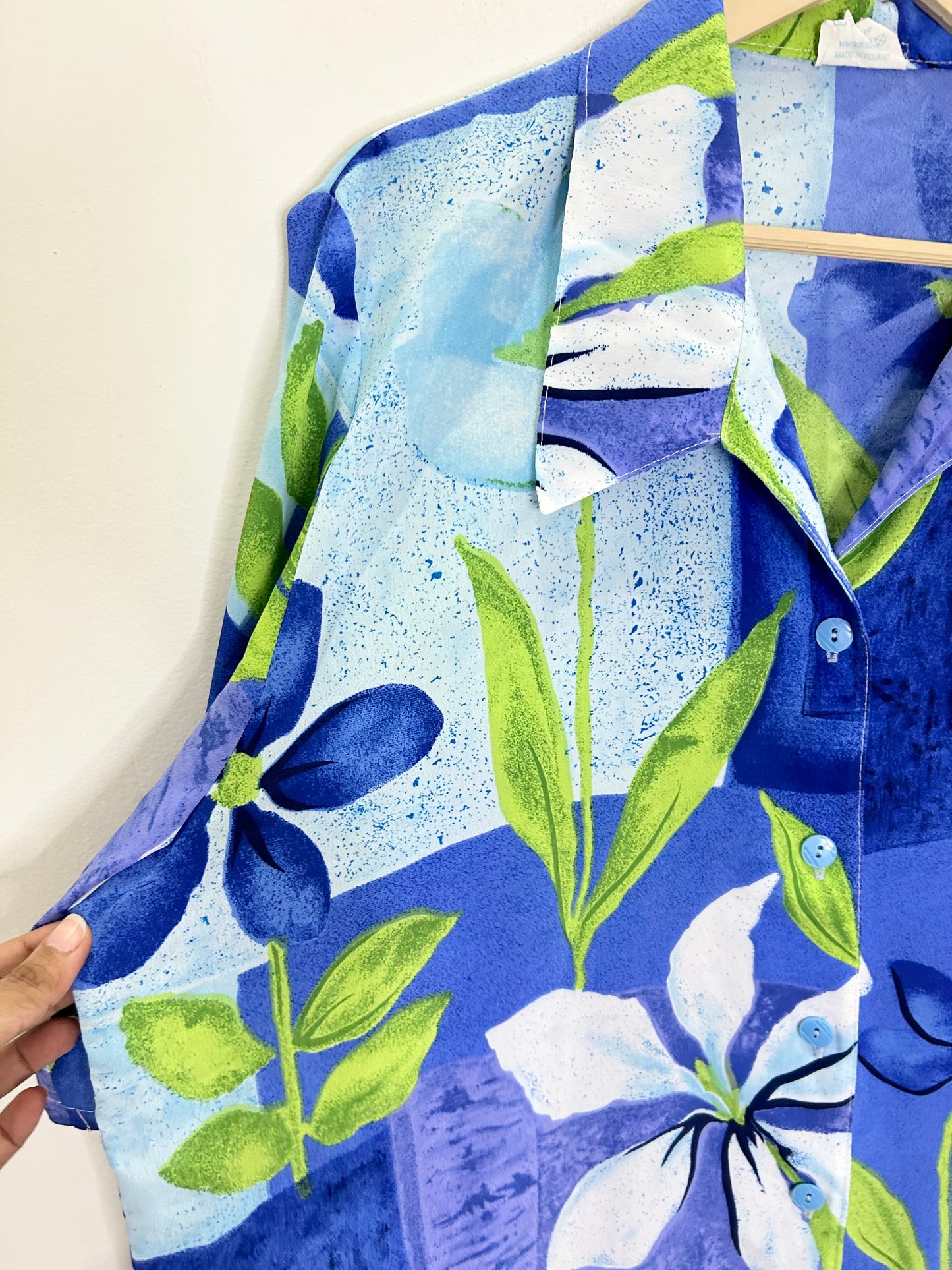 Blue Floral Shirt